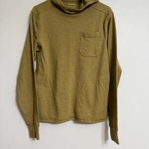 Simms Mens‎ Long Sleeve Hoodie Pocket Thumbholes Heathered Green S/P RN103631
